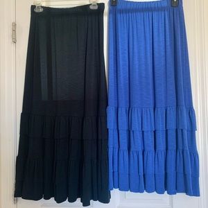 2 Girls Size Large Maxi Skirts